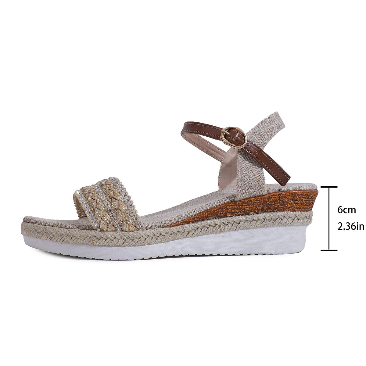 Sandales Ethniques à Plateforme Chic