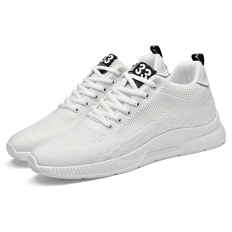 Élégantes Sneakers Fly-knit Mesh Homme 6cm