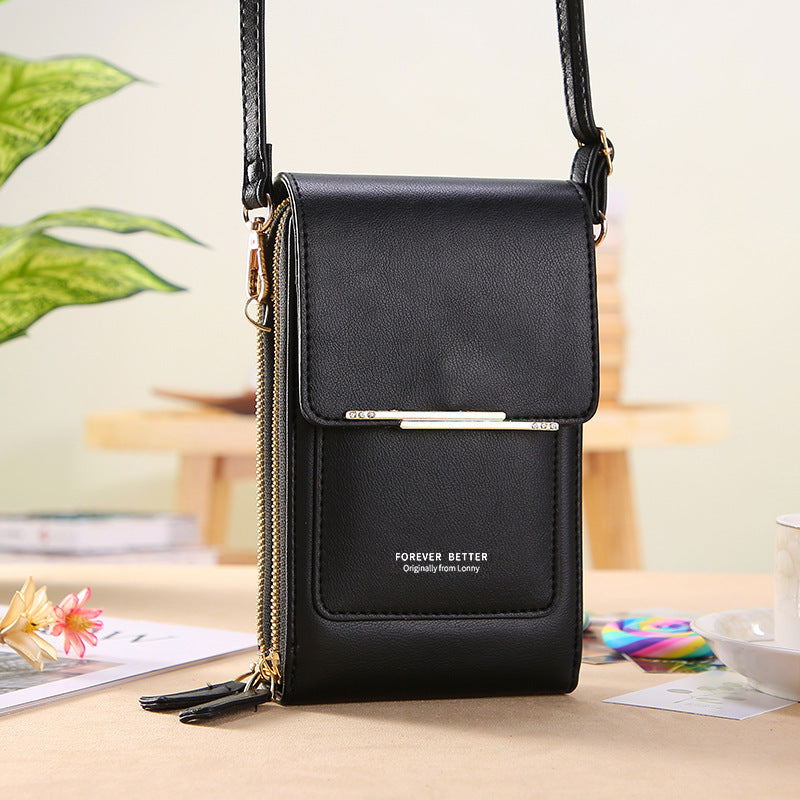 Sac bandoulière tactile élégant pour femme