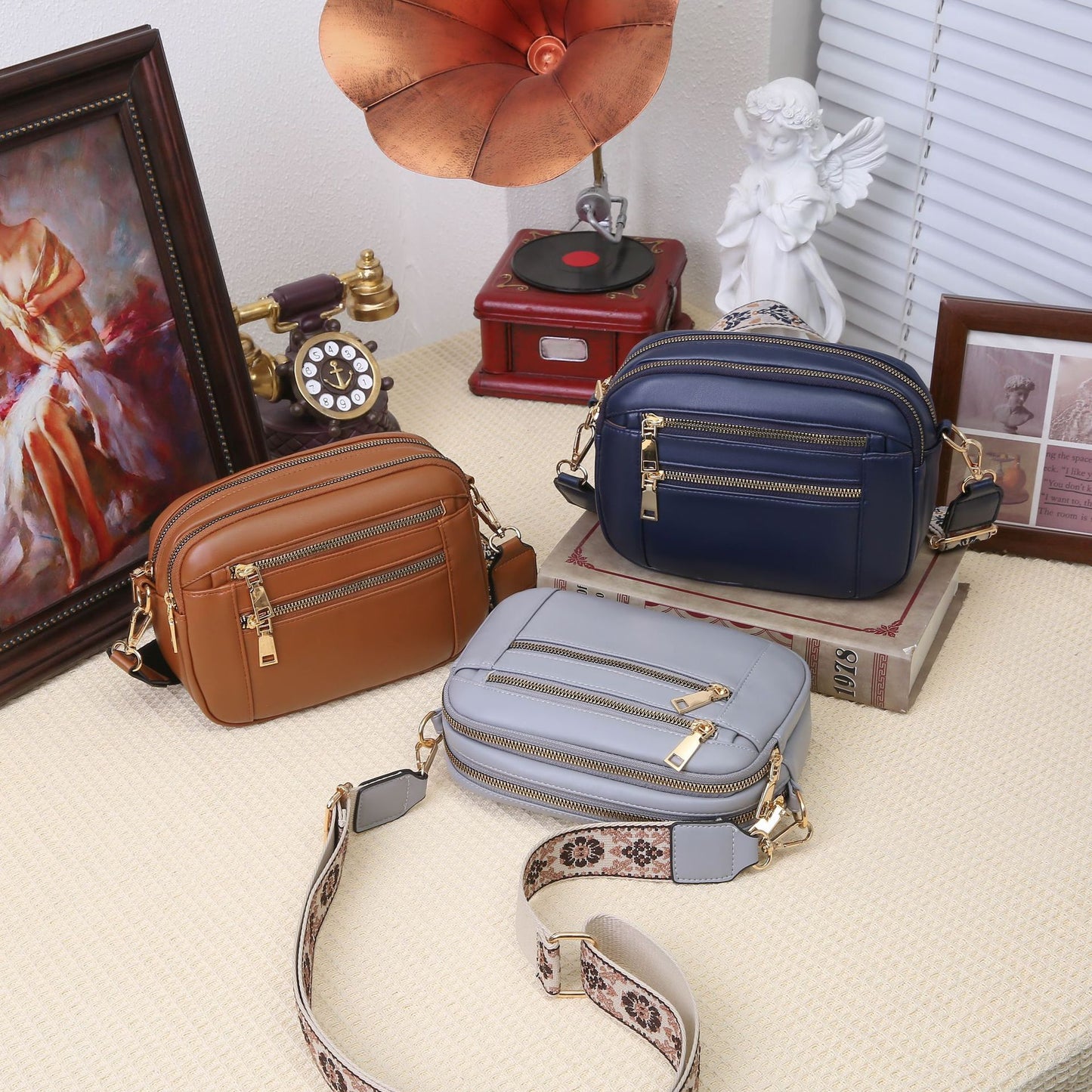 Sac Bandoulière Femme Élégant PU Luxe