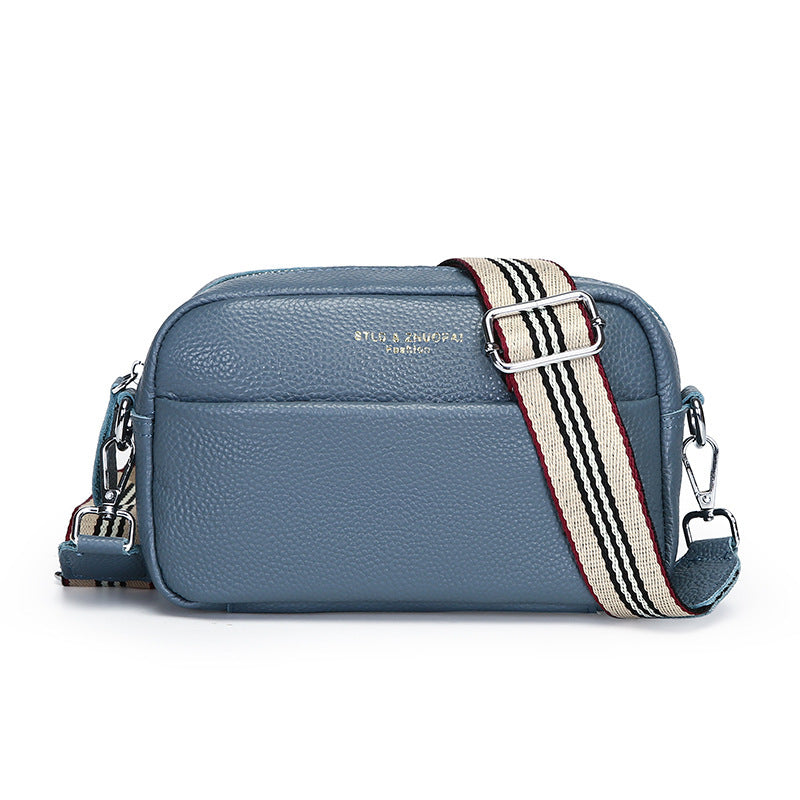 Sac bandoulière simple en cuir véritable