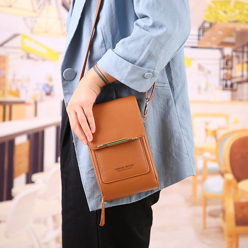 Sac bandoulière tactile élégant pour femme