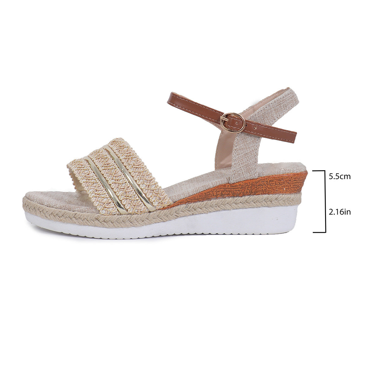 Sandales Ethniques à Plateforme Chic