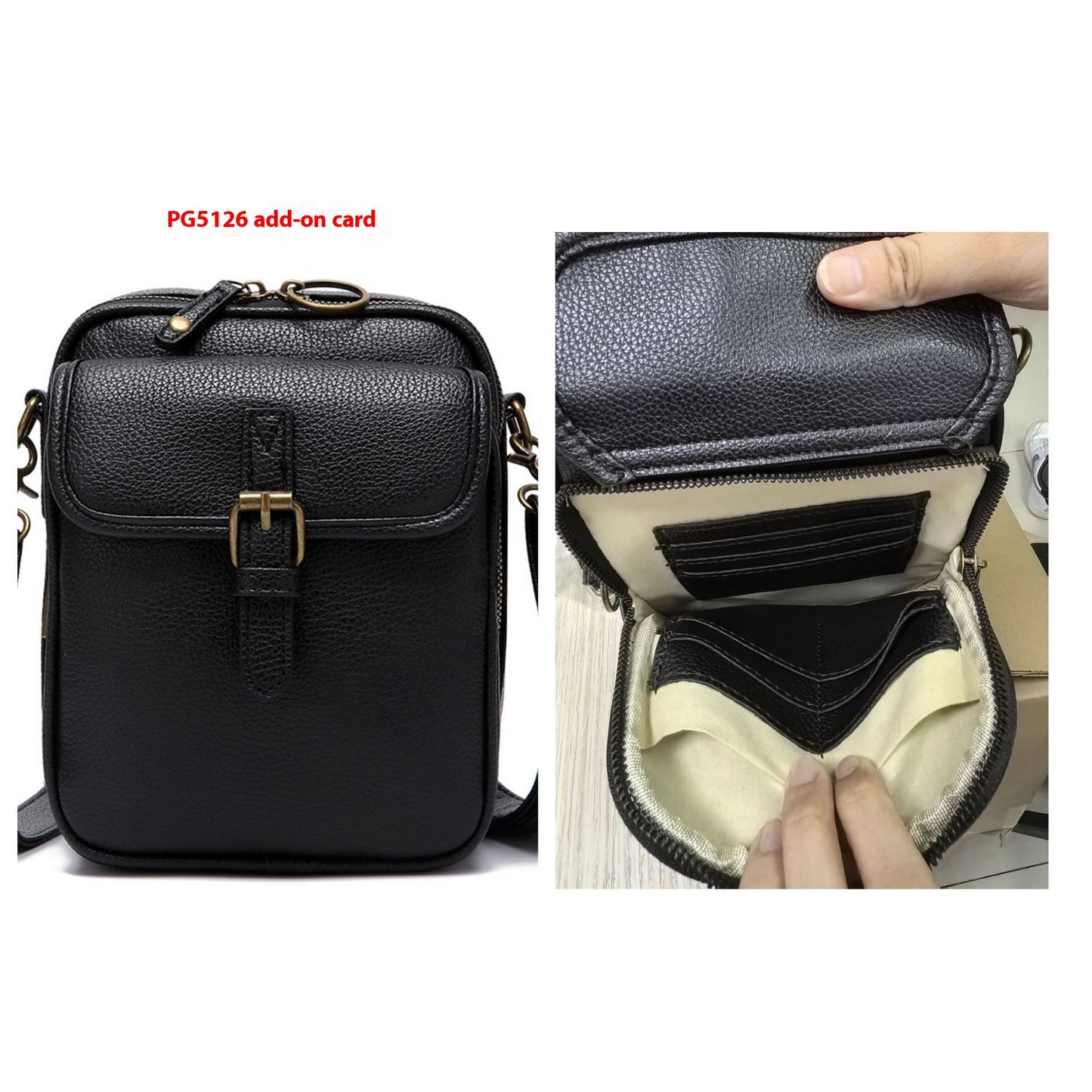 Sac messager rétro vintage en PU — Sac de rangement grande capacité