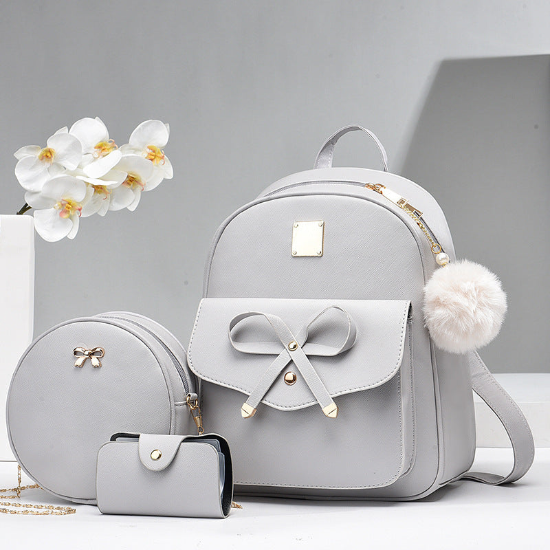 Sac Femme PU Noeud Élégant 3 pièces