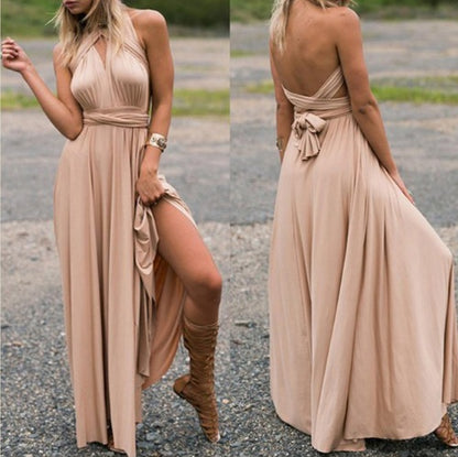 Robe Longue Dos‑Nu Multi‑Style – Élégance Infinie