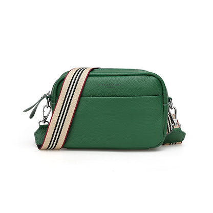 Sac bandoulière asymétrique net noir‑rouge