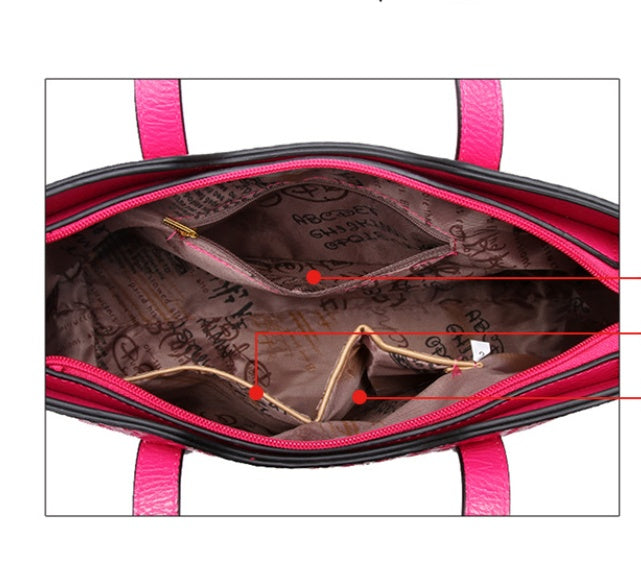 Sac croisé PU tressé multi‑couleurs chic