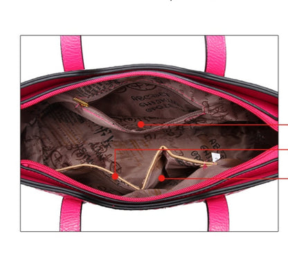 Sac croisé PU tressé multi‑couleurs chic