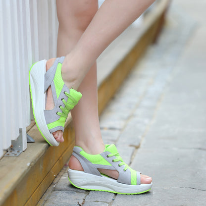 Sandales Compensées Cake‑Soled Femmes