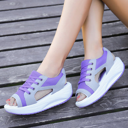 Sandales Compensées Cake‑Soled Femmes