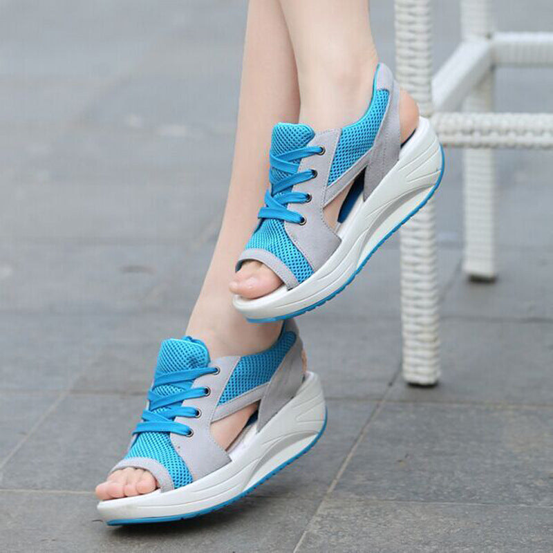 Sandales Compensées Cake‑Soled Femmes