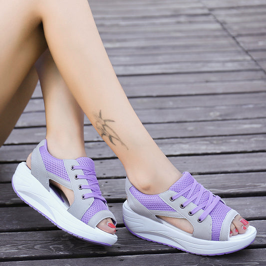 Sandales Compensées Cake‑Soled Femmes