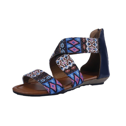 Sandales plates bohème – style ethnic chic bord de mer