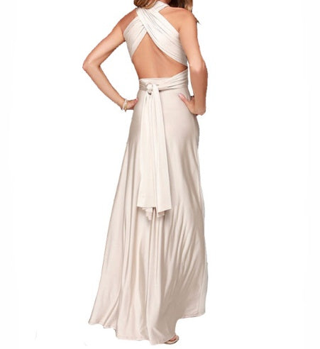 Robe Longue Dos‑Nu Multi‑Style – Élégance Infinie