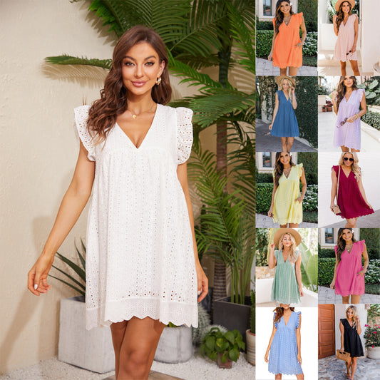 Robe d’Été Élégante à Poches