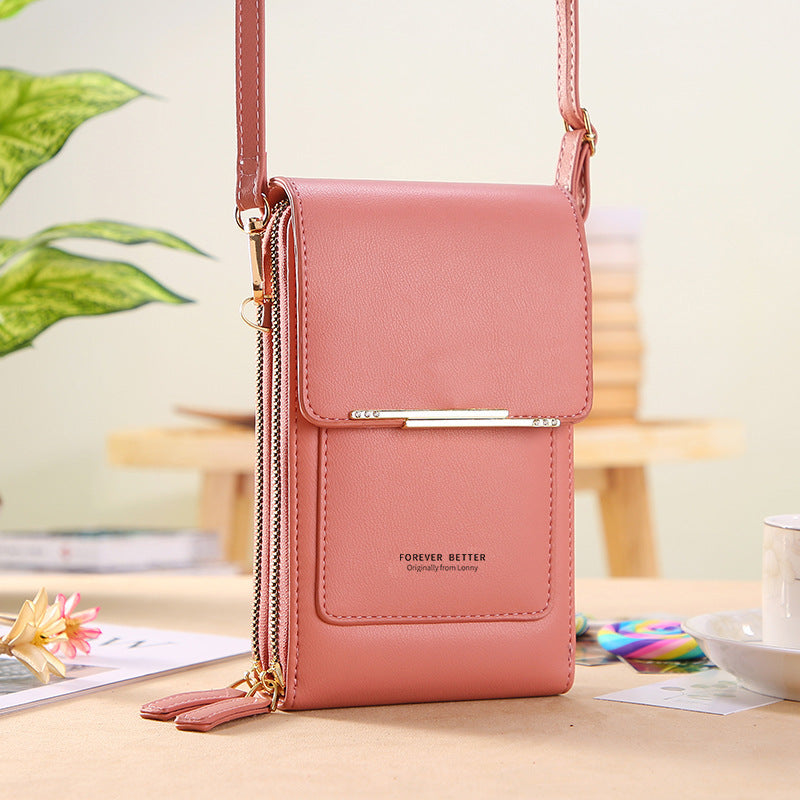 Sac bandoulière tactile élégant pour femme