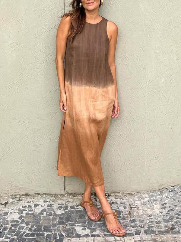 Robe d'Été Tencel Sans Manches