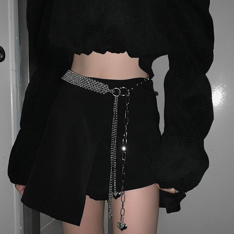 Chaîne Taille Métal Brillante Élégante Femme