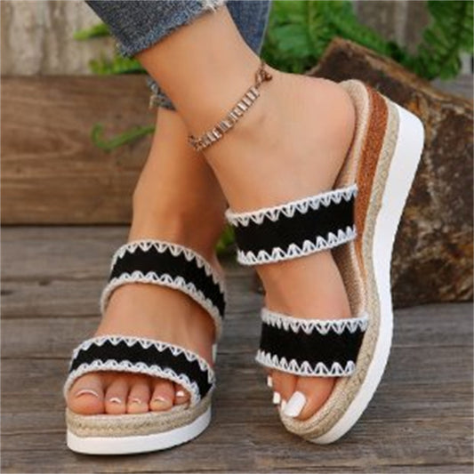 Sandales Ethniques Tressées en Corde de Chanvre