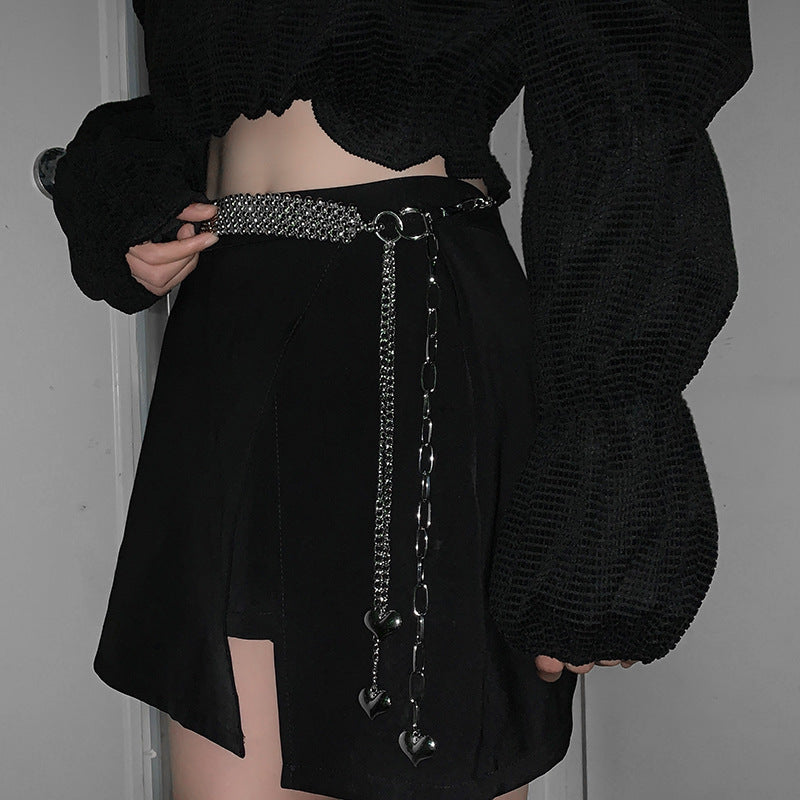 Chaîne Taille Métal Brillante Élégante Femme