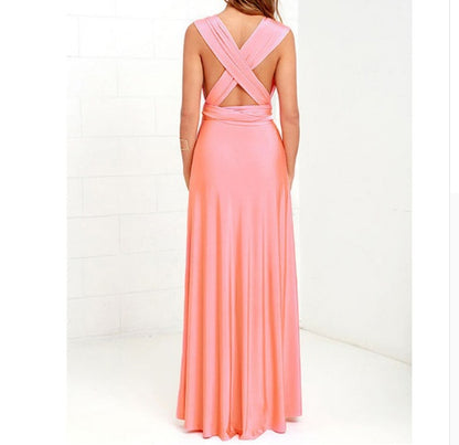Robe Longue Dos‑Nu Multi‑Style – Élégance Infinie