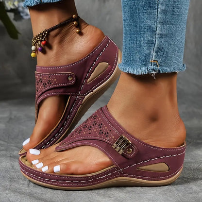 Sandales Rome‑wedges élégantes renforcées