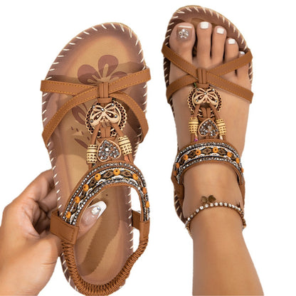 Sandales Femme Grandes Tailles Fleuries