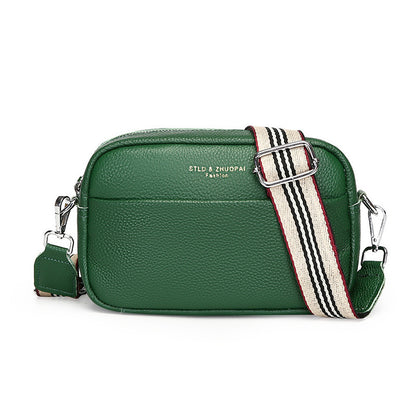 Sac bandoulière simple en cuir véritable