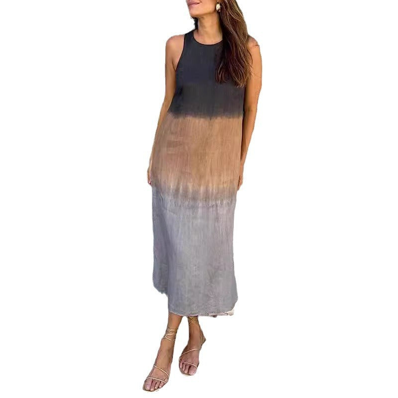 Robe d'Été Tencel Sans Manches