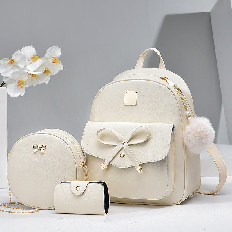 Sac Femme PU Noeud Élégant 3 pièces