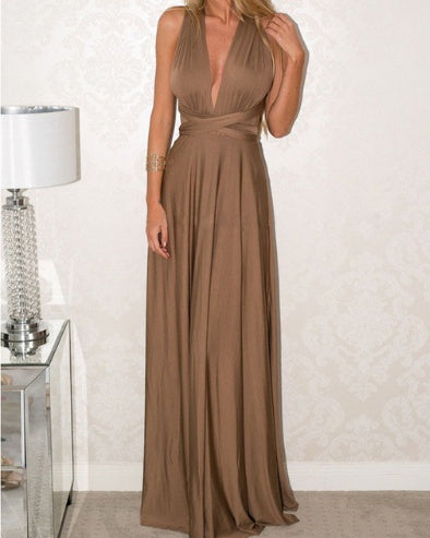 Robe Longue Dos‑Nu Multi‑Style – Élégance Infinie