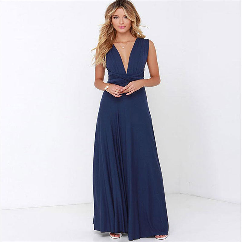 Robe Longue Dos‑Nu Multi‑Style – Élégance Infinie