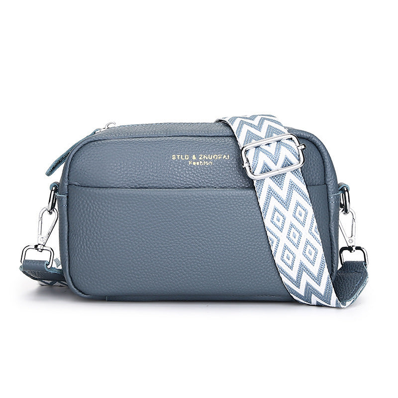 Sac bandoulière simple en cuir véritable
