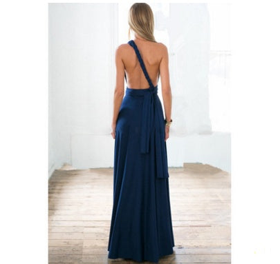 Robe Longue Dos‑Nu Multi‑Style – Élégance Infinie