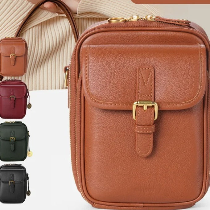 Sac messager rétro vintage en PU — Sac de rangement grande capacité