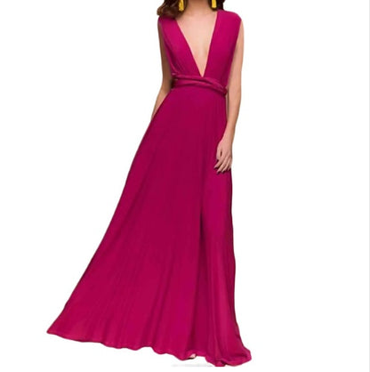 Robe Longue Dos‑Nu Multi‑Style – Élégance Infinie