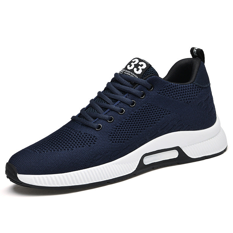 Élégantes Sneakers Fly-knit Mesh Homme 6cm