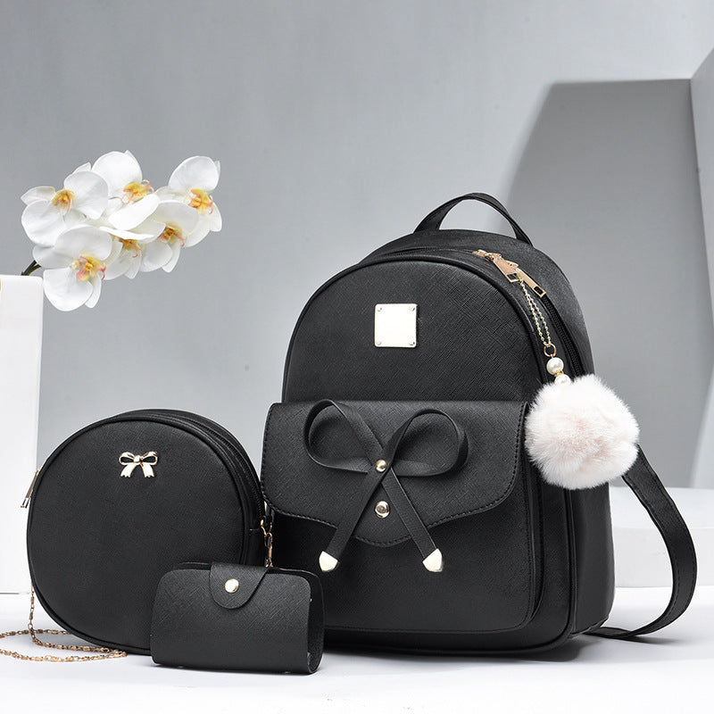 Sac Femme PU Noeud Élégant 3 pièces