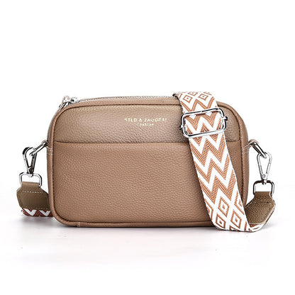 Sac bandoulière simple en cuir véritable
