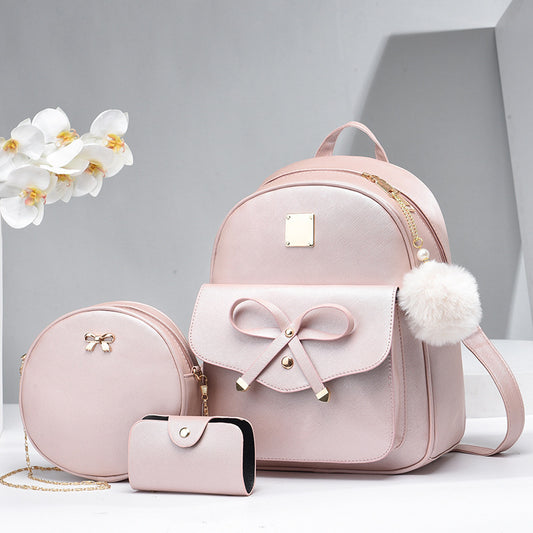 Sac Femme PU Noeud Élégant 3 pièces