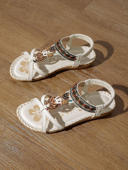 Sandales Femme Grandes Tailles Fleuries