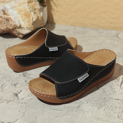 Sandales Compensées Été Élégantes Femme