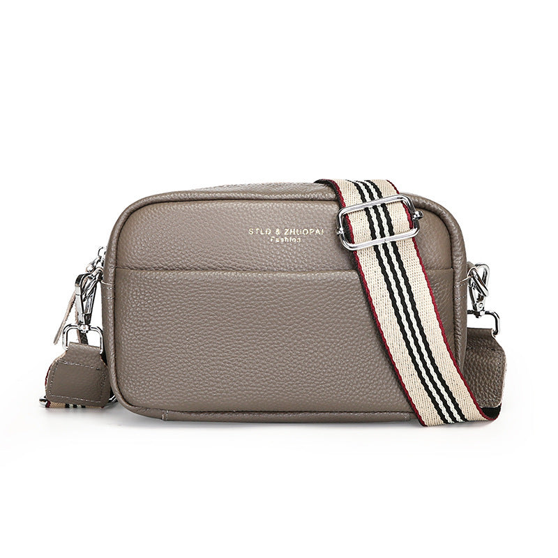 Sac bandoulière simple en cuir véritable