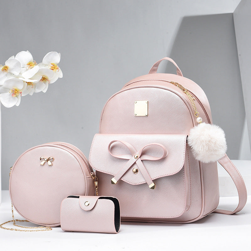Sac Femme PU Noeud Élégant 3 pièces