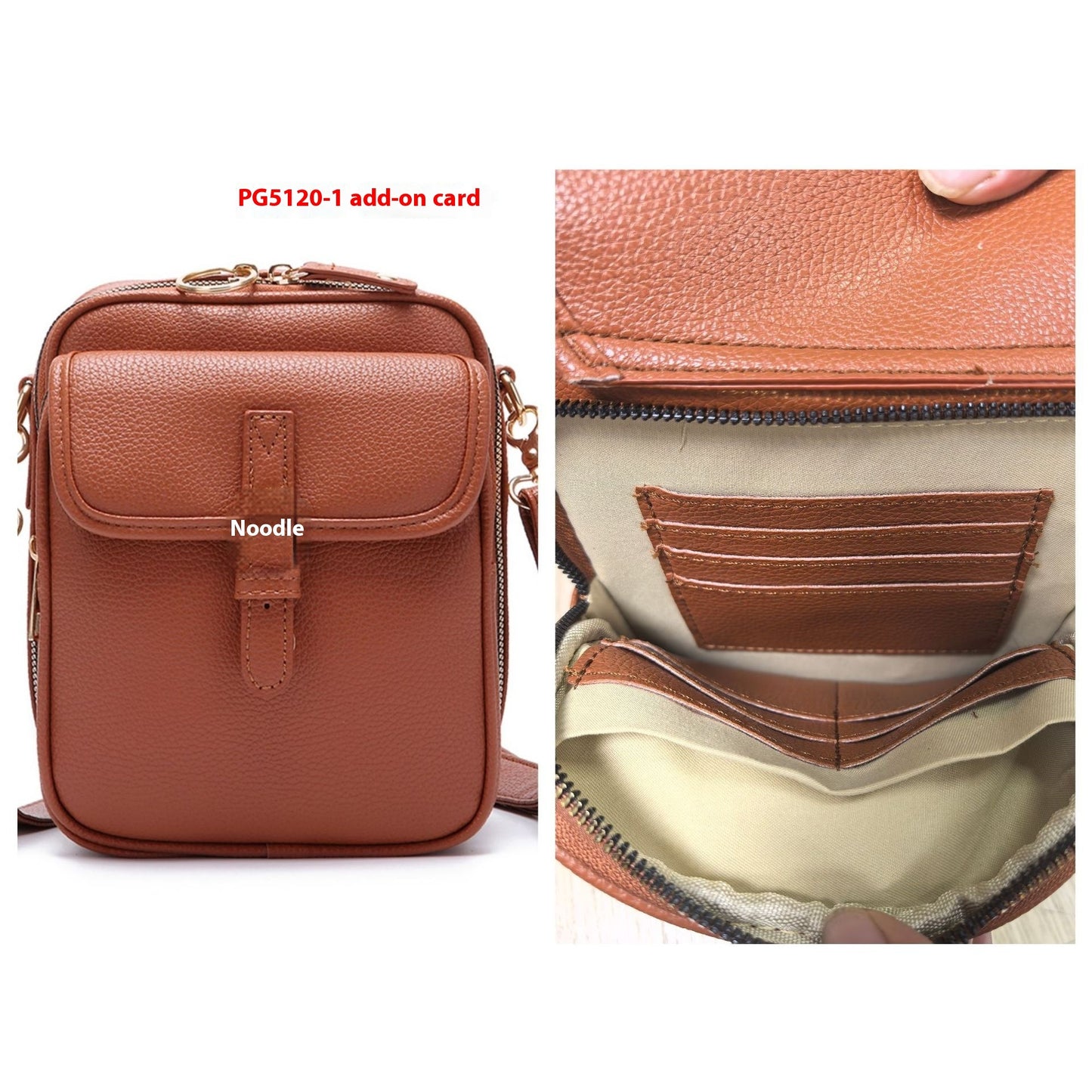 Sac messager rétro vintage en PU — Sac de rangement grande capacité