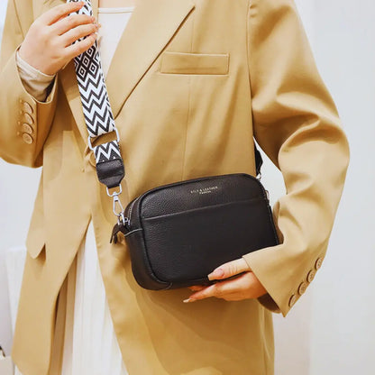 Sac bandoulière simple en cuir véritable