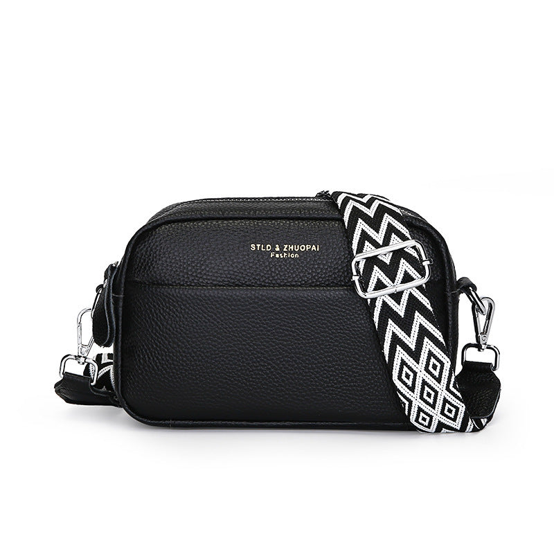 Sac bandoulière simple en cuir véritable