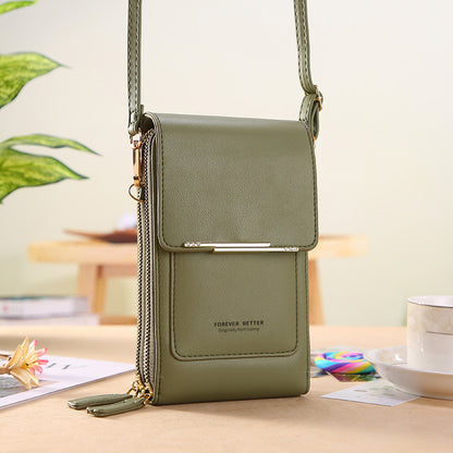 Sac bandoulière tactile élégant pour femme