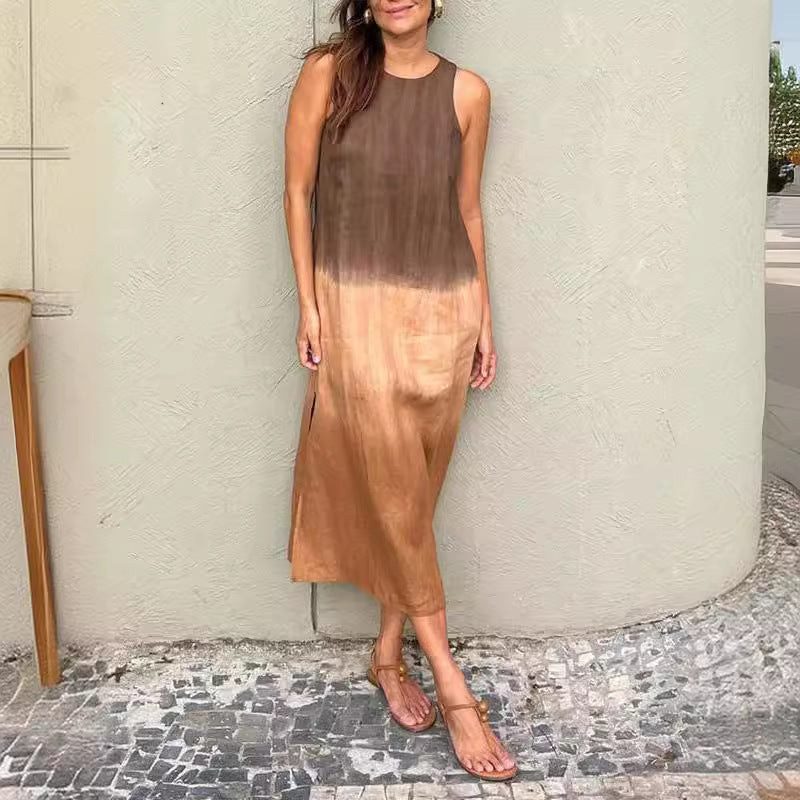 Robe d'Été Tencel Sans Manches